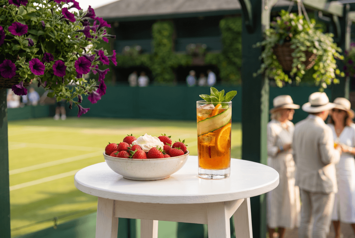 Strawberries and cream at Wimbledon, the world's oldest tennis tournament